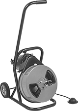 Image of Product. Front orientation. Drain Snakes. Electric Drum-Type Drain Snakes, Manual Feed.