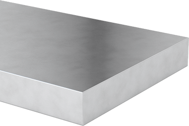 Image of Product. Front orientation. Easy-to-Machine Cast Aluminum for Tool&Jig Plates, 6" Wide x 24" Long x 1" Thick Sheet.