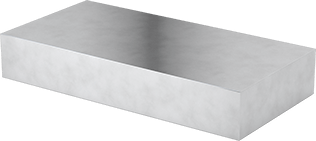 Image of Product. Front orientation. Easy-to-Machine Cast Aluminum for Tool&Jig Plates, 6" Wide x 12" Long x 2" Thick Sheet.