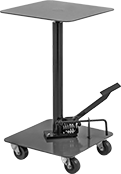 Image of Product. Front orientation. Lift Tables. Foot-Operated Rolling Lift Tables, 1 Post.
