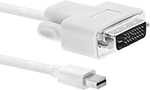 Image of Product. Front orientation. DisplayPort Cords. Mini DisplayPort Plug × DVI-D Plug.