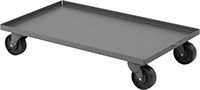 Image of Product. Style B. Front orientation. Dollies. Solid-Platform Steel Dollies, Solid Smooth-Platform—Lipped.