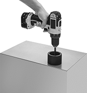 Image of ProductInUse. Front orientation. Chip Catchers. Magnetic Chip Catchers, Style A.