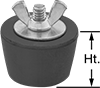 Image of Product. Front orientation. Contains Annotated. Protective Plugs. Tight-Hold Tapered Plugs.
