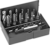 Hex-Shank Tap and Drill Bit Sets for Drills and Screwdrivers