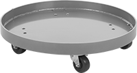 Image of Product. Front orientation. Drum Dollies. Solid-Platform Drum Dollies, Aluminum Body.