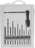 Image of Product. Front orientation. Tap and Drill Bit Sets. Tap and Drill Bit Sets, Plastic Case.