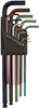 Color-Coded Angled-Drive Ball-Tip L-Key Sets