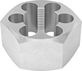 Image of Product. Bottom orientation. Dies. Thread-Repairing Dies for Bearing Locknut Shaft Threads.