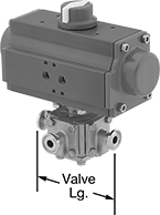 Image of Product. Front orientation. Diverting Valves. Air-Driven Diverting Valves for Food and Beverage .