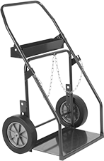Image of Product. Front orientation. Cylinder Trucks. Steel Side-by-Side Double-Cylinder Trucks, Style C.