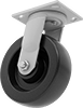 High-Capacity Trash-Container Casters with Phenolic Wheels