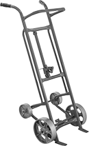 Image of Product. Front orientation. Drum Trucks. Stable-Ride Drum Trucks, Style A.