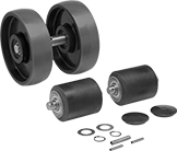 Image of Product. Front orientation. Pallet Truck Replacement Parts. Wheel Repair Kits.