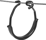 Image of Product. Front orientation. Routing Rings. Wire-Mount Routing Rings.
