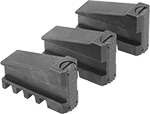 Image of Product. Front orientation. Pipe Threader Accessories and Replacement Parts. Ridgid Pipe Threader Accessories and Replacement Parts, Chuck Jaw Sets.