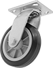 Patriot Casters with Rubber Wheels