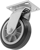 Patriot Casters with Rubber Wheels