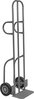 Image of Product. Front orientation. Hand Trucks. Steel Hand Trucks with Stair Glides, Curved Powder-Coated Steel Frame with Double-Loop Handle.