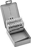 Image of Product. Front orientation. Tap and Drill Bit Stands. Tap and Drill Bit Cases, For Taps.