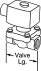 Image of Specification. Front orientation. Contains Annotated. Premium Solenoid On/Off Valves.