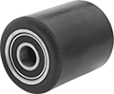 Image of Product. 3" to 6" Dia. Wheels. Front orientation. Wheels. Polyurethane Pallet and Lift Truck Wheels .