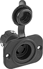 Image of Product. Front orientation. Power Connectors. Turn-Lock Vehicle DC Connectors, Sockets.