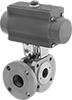 Flanged Air-Driven Diverting Valves