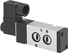 Image of Product. Front orientation. Pilot Valves. Flanged Air-Driven Diverting Valves .