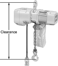 Image of Product. Front orientation. Contains Annotated. Hoists. Electric Chain Hoists , Harrington.