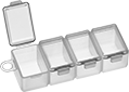 Image of Product. Front orientation. Organizer Boxes. Compartmented Organizer Boxes with Individual Lids, Style A.