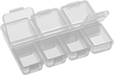 Image of Product. Front orientation. Organizer Boxes. Compartmented Organizer Boxes with Individual Lids, Style E.