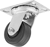 Cushioned-Load Casters with Rubber Wheels