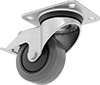 Easy-Roll Casters with Rubber Wheels 