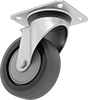Easy-Roll Casters with Rubber Wheels