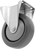 High-Capacity Easy-Roll Casters with Rubber Wheels