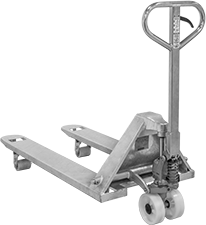 Image of Product. Front orientation. Pallet Trucks. Stainless Steel Pallet Trucks.