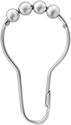Image of Product. Front orientation. Curtain Hooks. Shower Curtain Hooks, Nickel-Plated Brass.