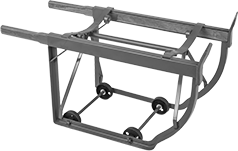 Image of Product. (F) Stand. Front orientation. Dispensing Stands. Mobile Drum Dispensing Stands, Style F.