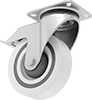 Cushioned-Center Casters with Nylon Wheels 
