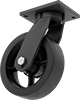 High-Capacity Sure-Fire Casters with Rubber Wheels