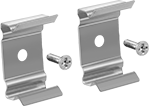 Image of Product. Front orientation. Light Mounting Clips. Under-Cabinet Strip Lights.