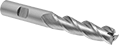 Image of Product. Front orientation. End Mills. High-Speed Steel Square End Mills for Aluminum, Brass, and Bronze, 3 Flutes.