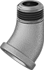 Low-Pressure Brass and Bronze Threaded Pipe Fittings with Sealant