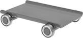 Image of Product. Front orientation. Dollies. Low-Profile Steel Dollies.