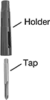 Image of System. Front orientation. Contains Annotated. Tap Drivers. Tap Drivers for Drill Presses and Milling Machines.