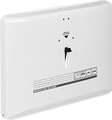 Image of Product. Front orientation. Toilet Seat Cover Dispensers. Push-Tab Dispenser.