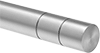 Linear Motion Shafts with Retaining Ring Grooves