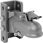 Image of Product. Front orientation. Hitch-Ball Couplers. Bolt On—Height Adjusting.