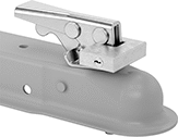 Image of ProductInUse. Front orientation. Hitch-Ball Coupler Locks. Style A.